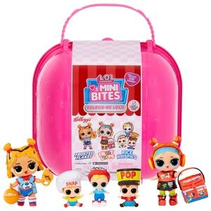 LOL Surprise! DELUXE ❤️s Mini Bites KELLOGGS Cereal 5 Dolls w/Accessories *NEW*